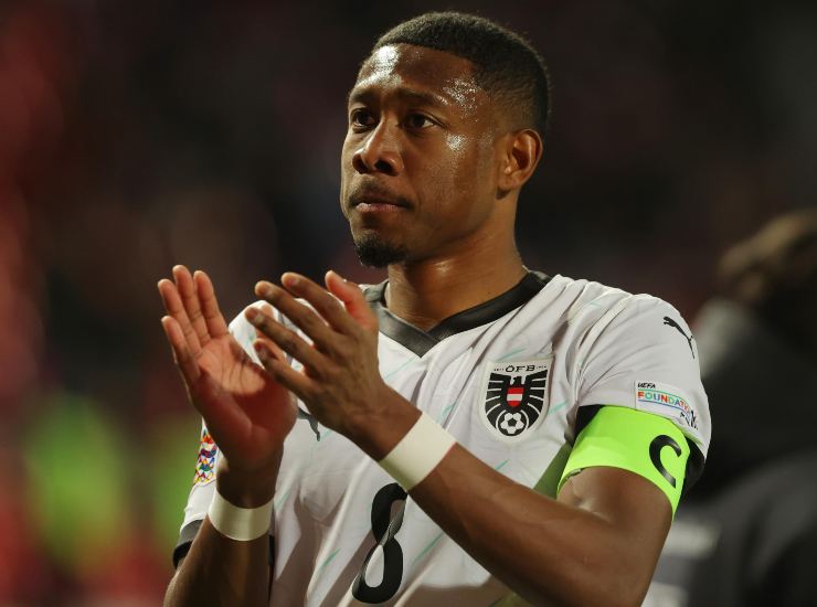 Alaba con la maglia dell'Austria